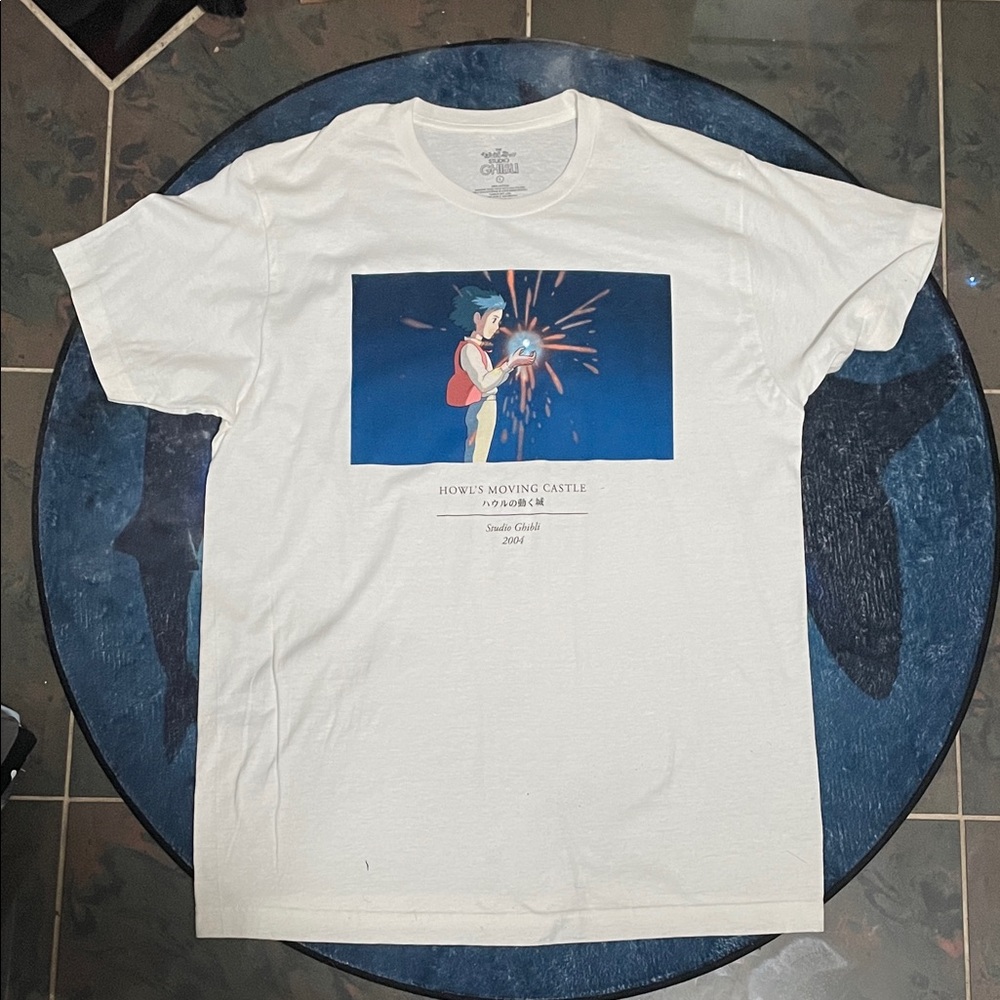 Howl's Moving Castle Graphic T-Shirt - White